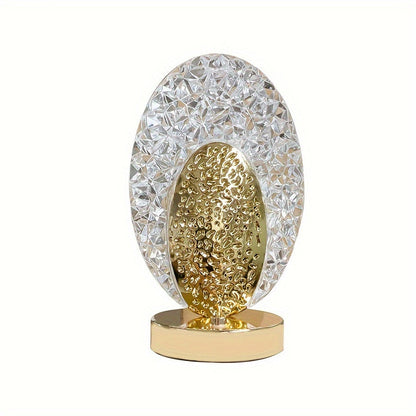 Soft Touch LED Desk Lamp with Decorative Feather Shade