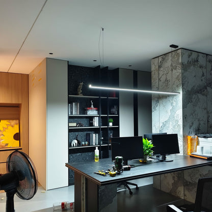 Sleek Metal Kitchen Island LED Pendant Light