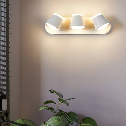 Compact Black Metal LED Wall Light Adjustable