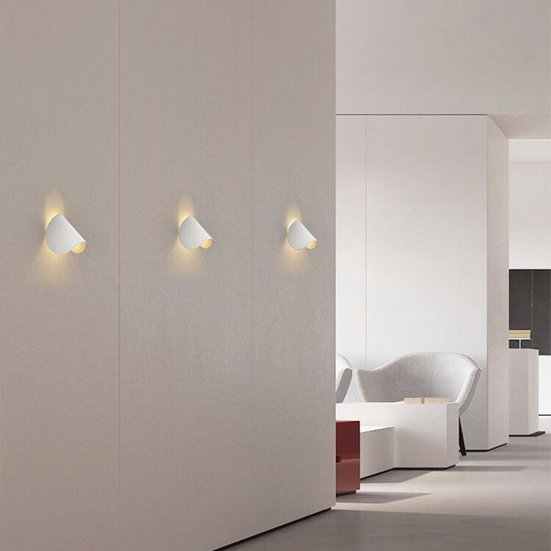 Contemporary Metal LED Color Changing Wall Lamp
