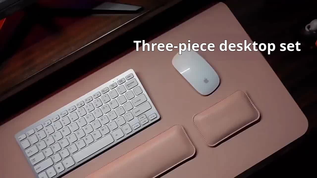 Ergonomic Office Desk Pad Set with Wrist Rests