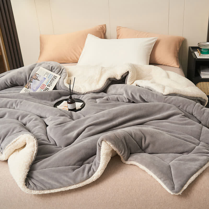 Plush Reversible Square Area Rug – Dense & Cozy