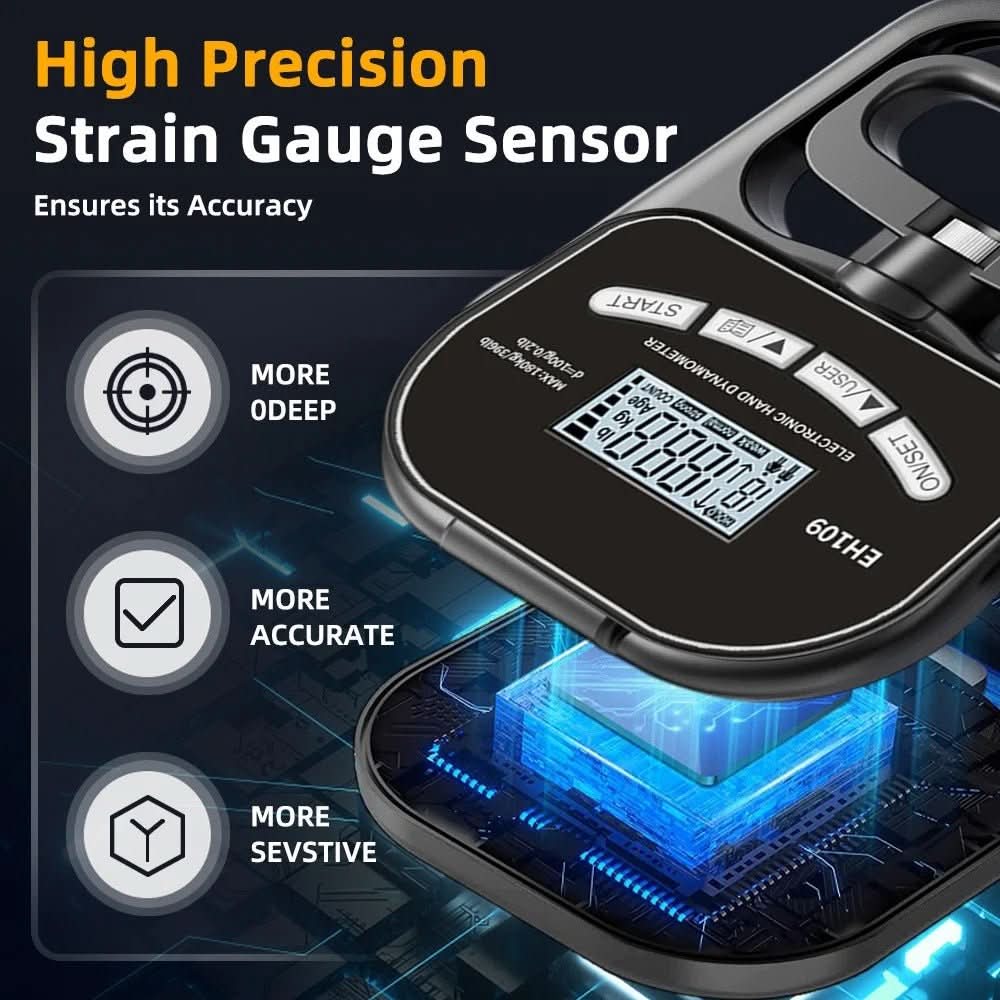 Accurate Portable Grip Strength Tester Up to 120kg