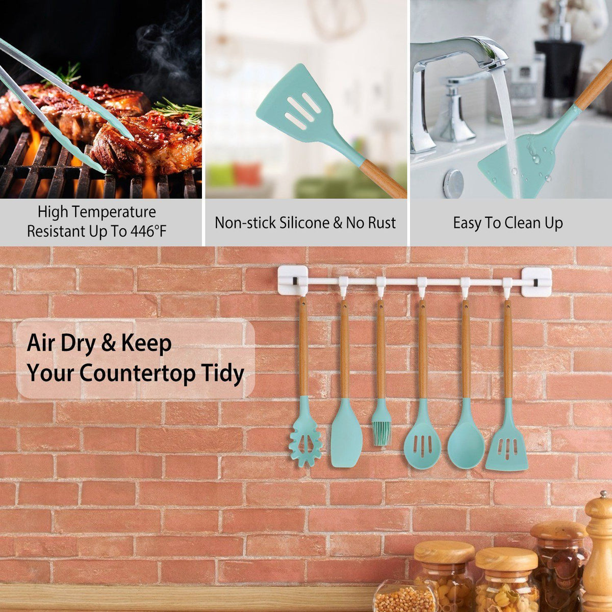Charly | 11-Piece: Silicone Kitchen Utensil Set