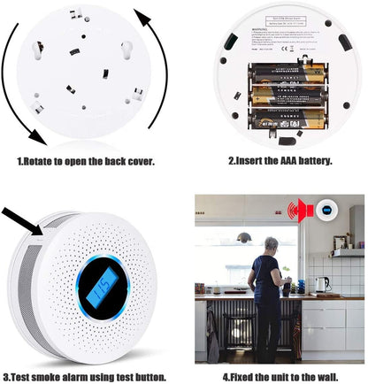Charly | 2-in-1 Carbon Monoxide & Smoke Detector with Display