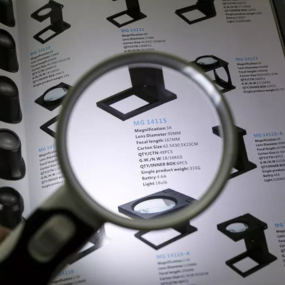 Charly | 20X optical magnifying glass with LED light