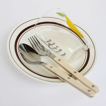 Charly | 24-piece stainless steel cutlery set with engraving