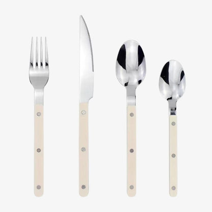 Charly | 24-piece stainless steel cutlery set with engraving