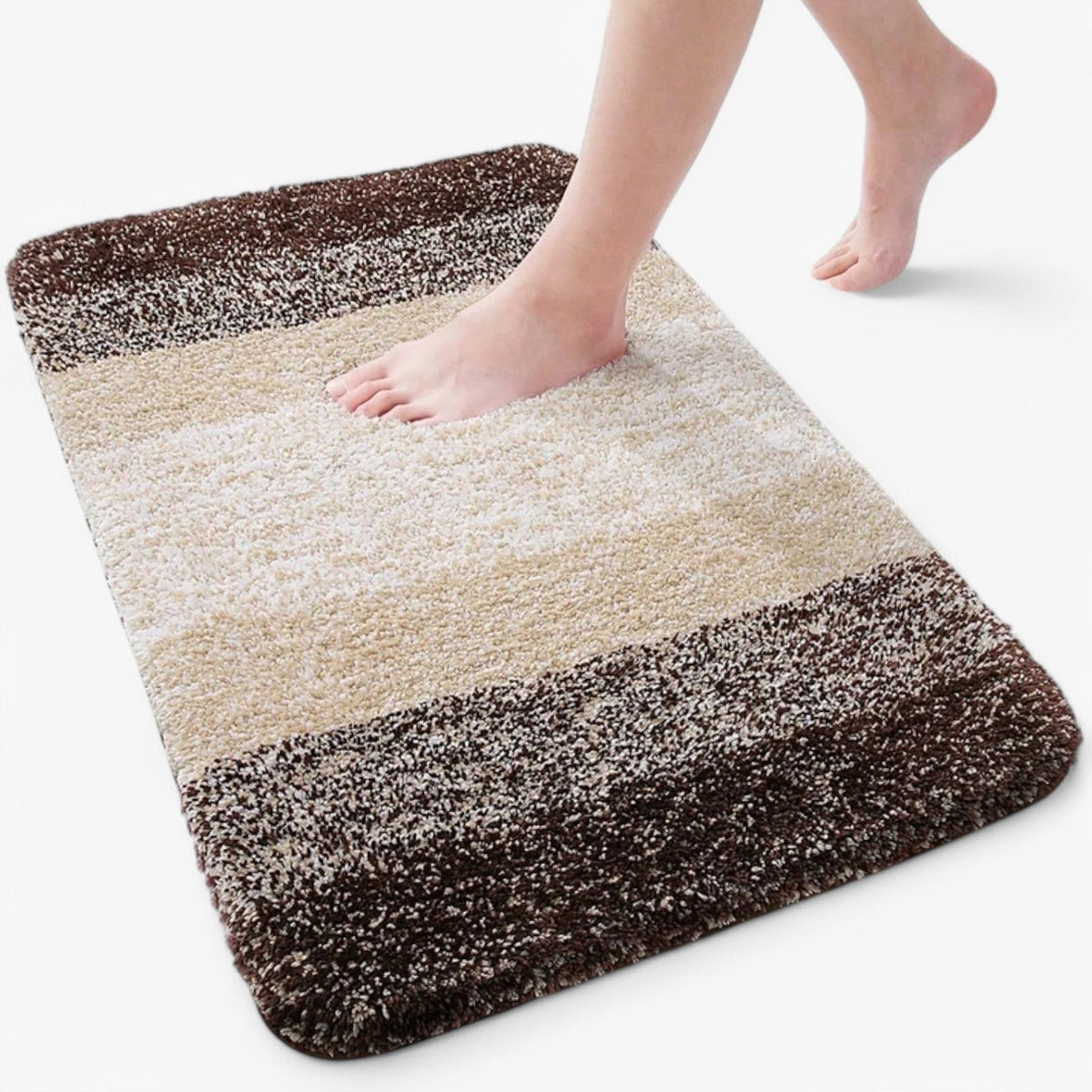 Charly | Absorbent Non-Slip Bath Mat - Soft Shaggy Bath Rug