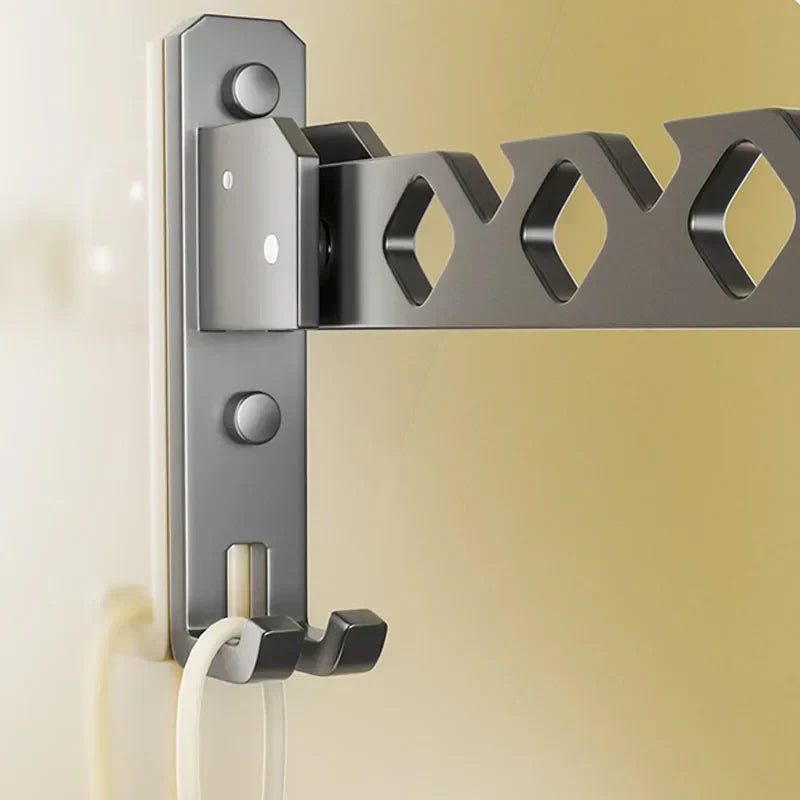 Charly | Adjustable Wall-Mounted Clothes Rack - Foldable Clothes and Garment Organizer with High Load Design
