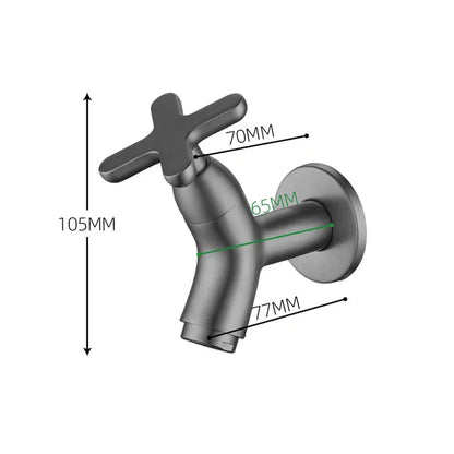 Charly | BrassFlow – Wall-Mounted Cold Water Tap in Solid Brass