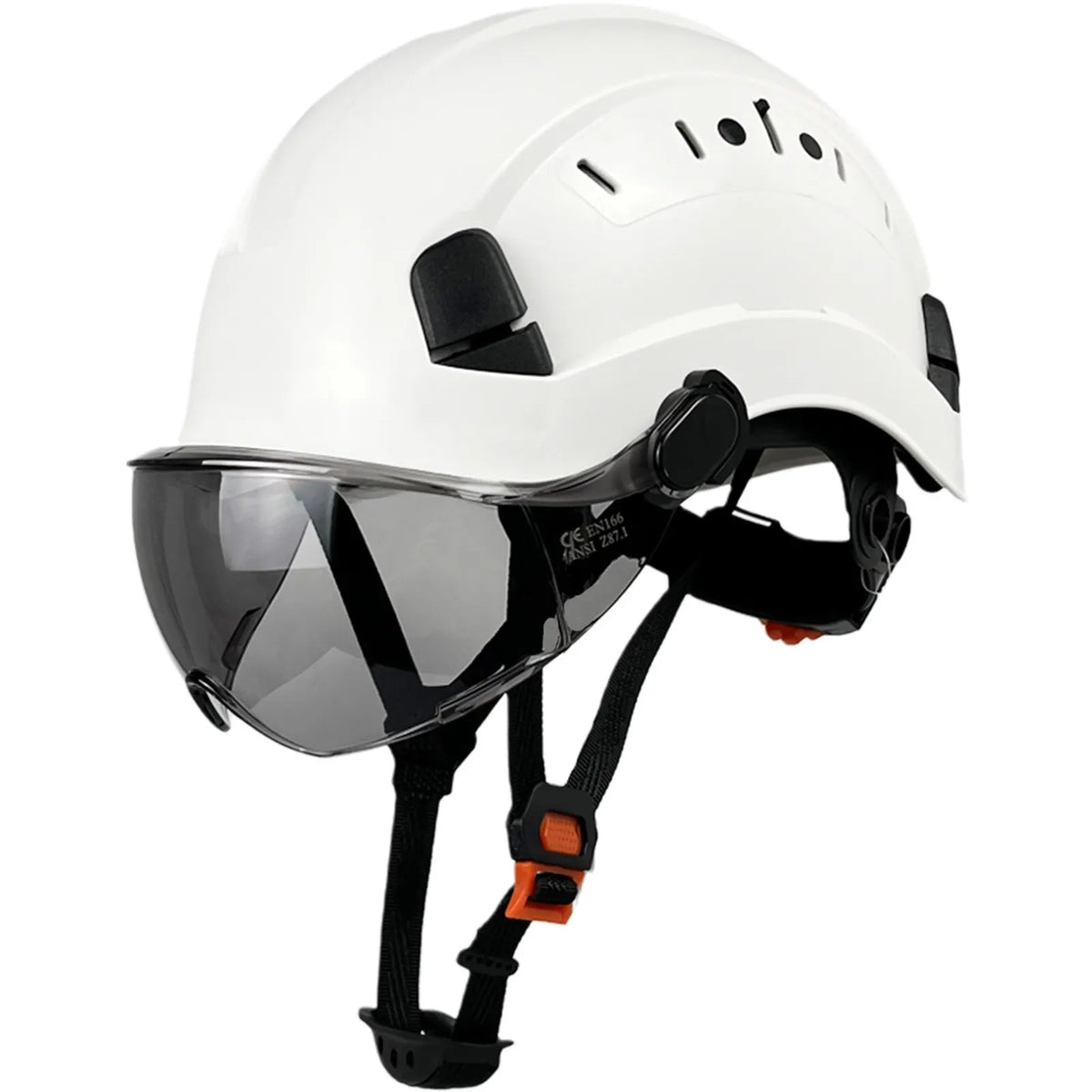Charly | CE ABS Safety Helmet with Goggles & Visor – SafeGuard