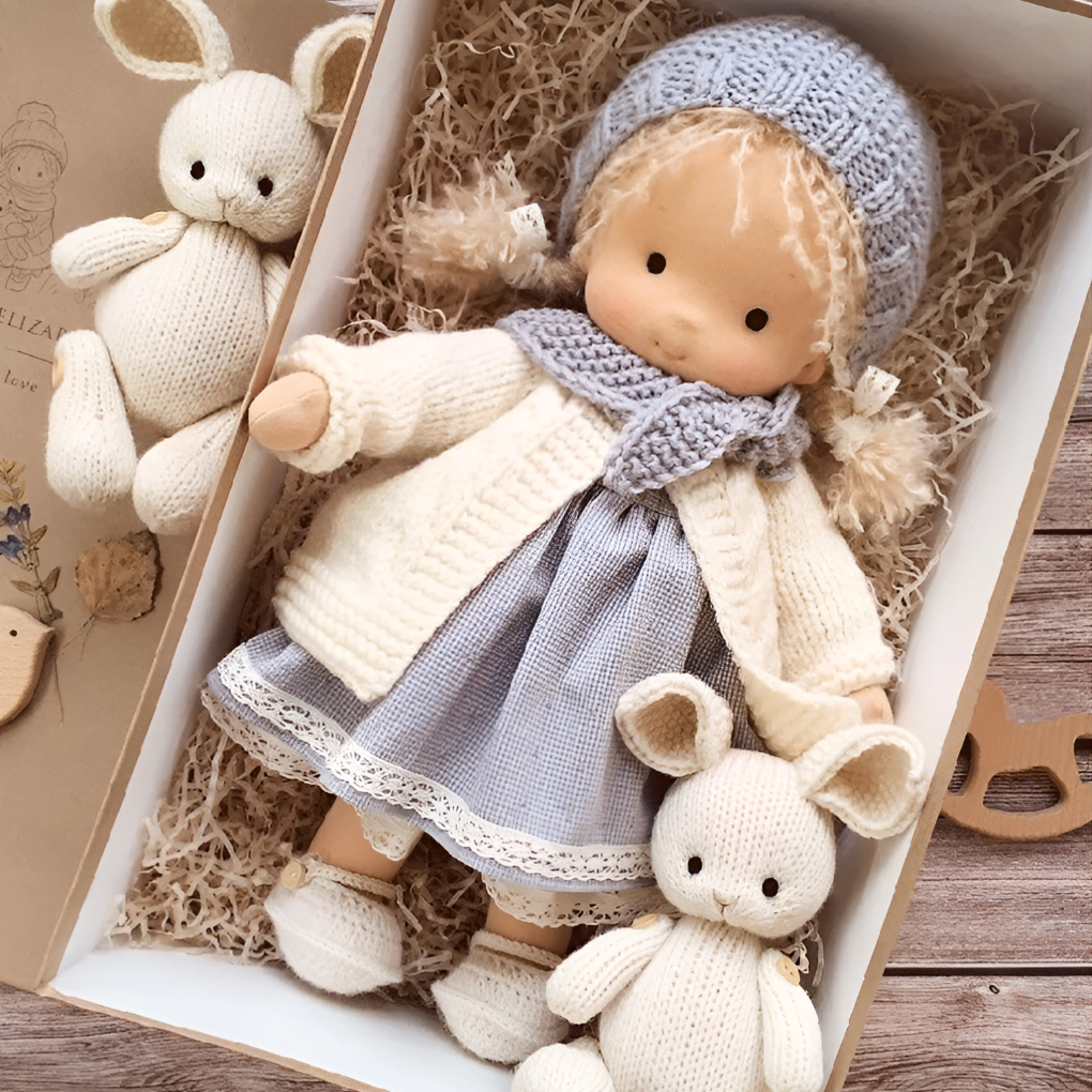 Charly | Children's Waldorf Cloth Doll - Handmade Cuddly Toy