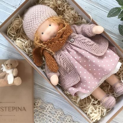 Charly | Children's Waldorf Cloth Doll - Handmade Cuddly Toy