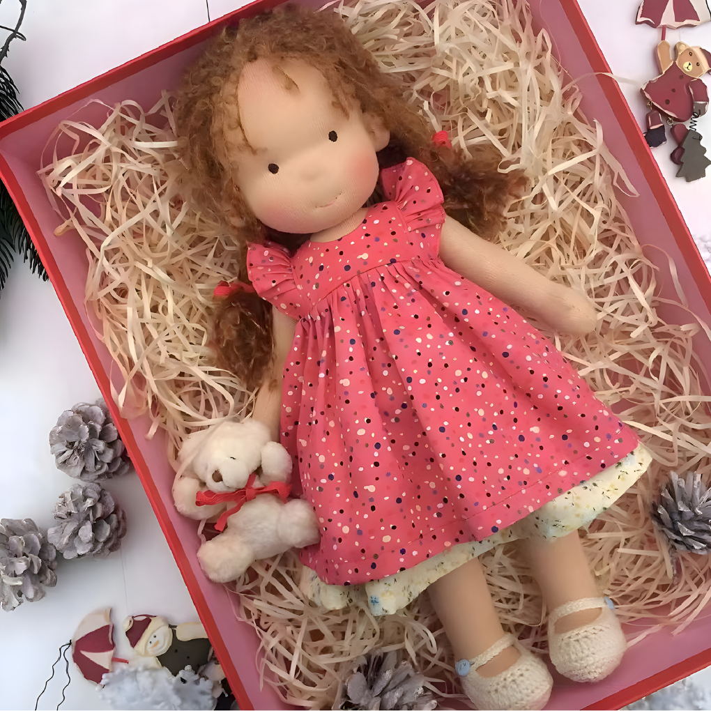 Charly | Children's Waldorf Cloth Doll - Handmade Cuddly Toy