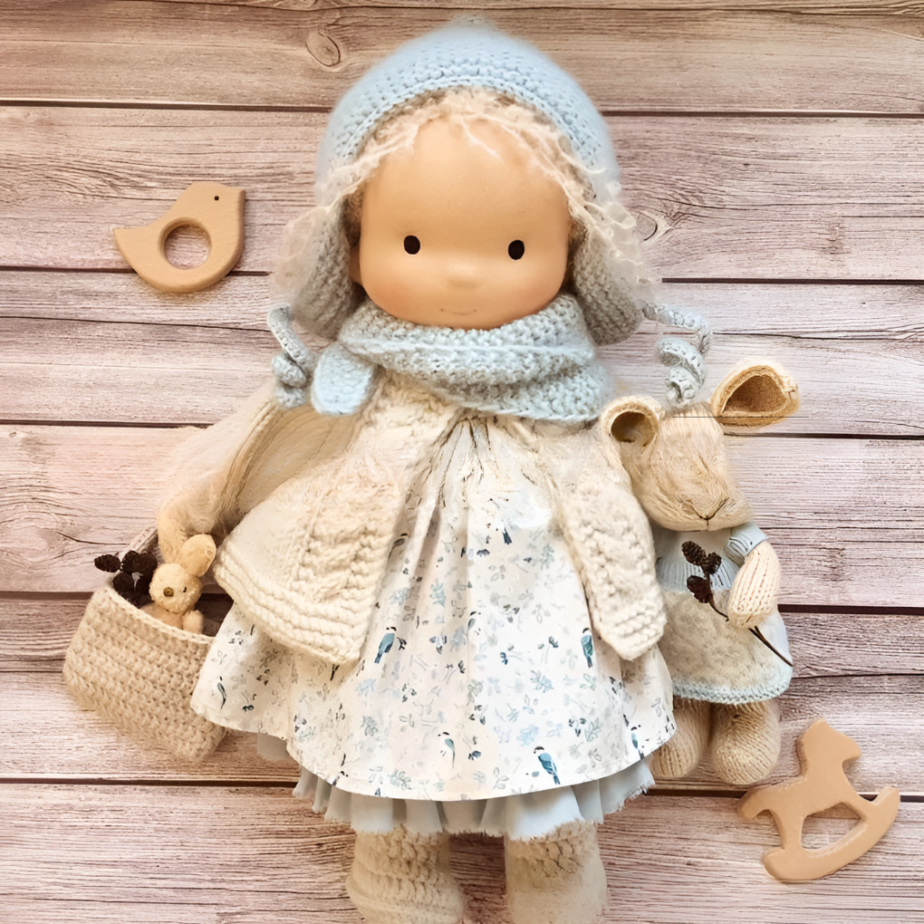 Charly | Children's Waldorf Cloth Doll - Handmade Cuddly Toy