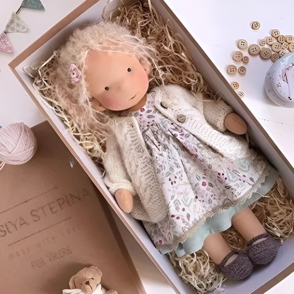 Charly | Children's Waldorf Cloth Doll - Handmade Cuddly Toy