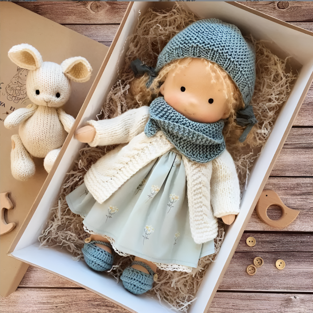 Charly | Children's Waldorf Cloth Doll - Handmade Cuddly Toy