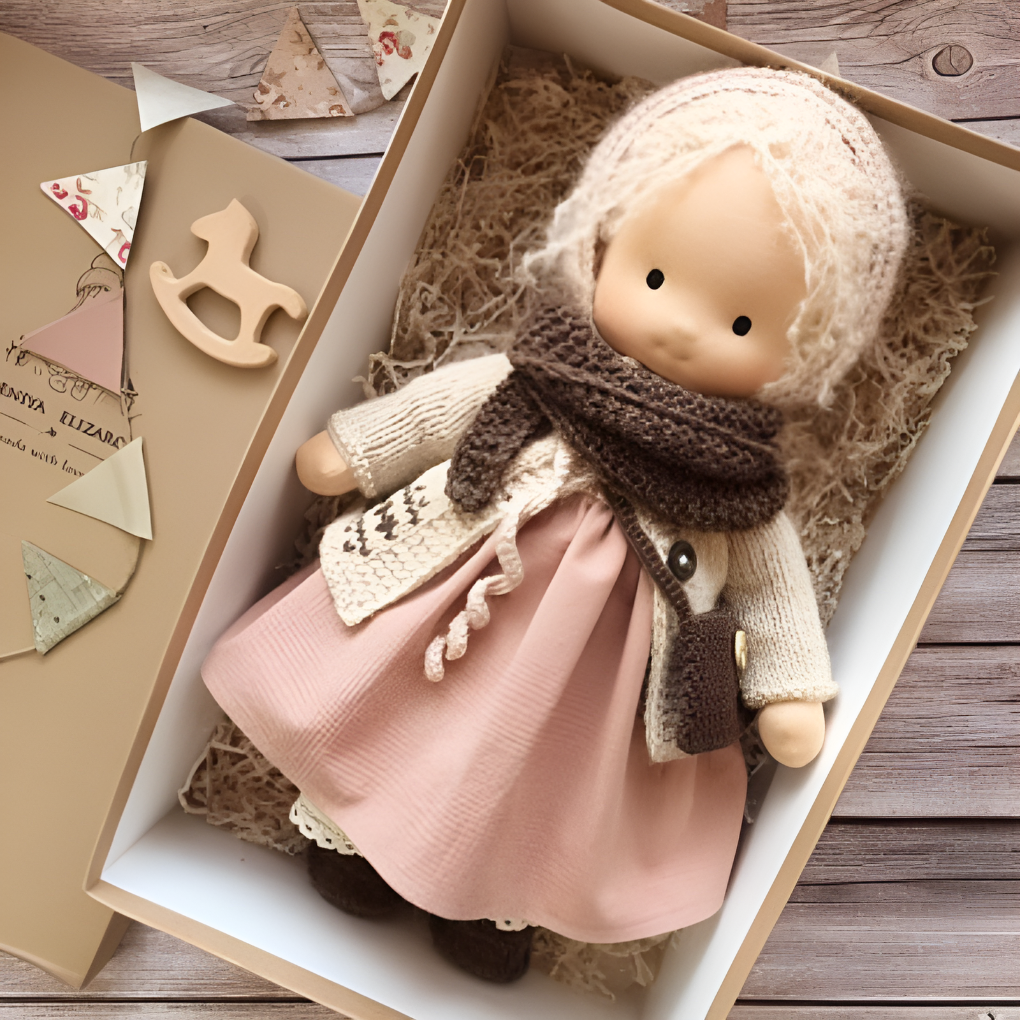 Charly | Children's Waldorf Cloth Doll - Handmade Cuddly Toy