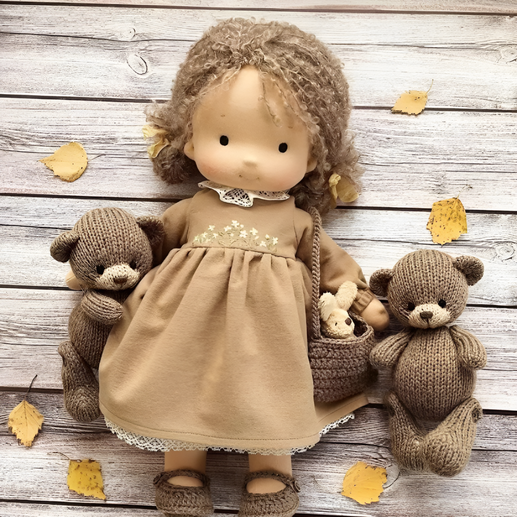 Charly | Children's Waldorf Cloth Doll - Handmade Cuddly Toy