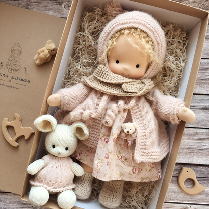 Charly | Children's Waldorf Cloth Doll - Handmade Cuddly Toy