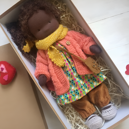 Charly | Children's Waldorf Cloth Doll - Handmade Cuddly Toy