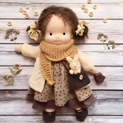 Charly | Children's Waldorf Cloth Doll - Handmade Cuddly Toy