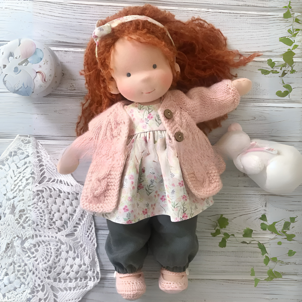 Charly | Children's Waldorf Cloth Doll - Handmade Cuddly Toy