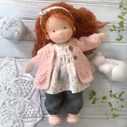 Charly | Children's Waldorf Cloth Doll - Handmade Cuddly Toy