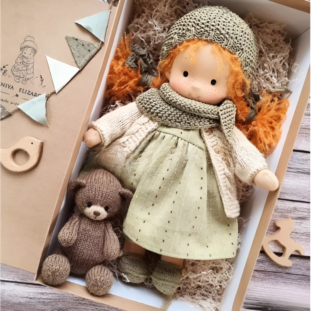 Charly | Children's Waldorf Cloth Doll - Handmade Cuddly Toy