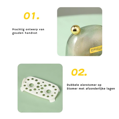 Charly | Compact Electric Egg Cooker for 2 Eggs