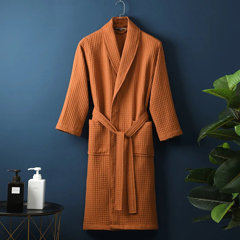 Charly | CozyCotton Premium Bathrobe made of Cotton | Soft & Breathable | Perfect for Men & Women | With Pockets
