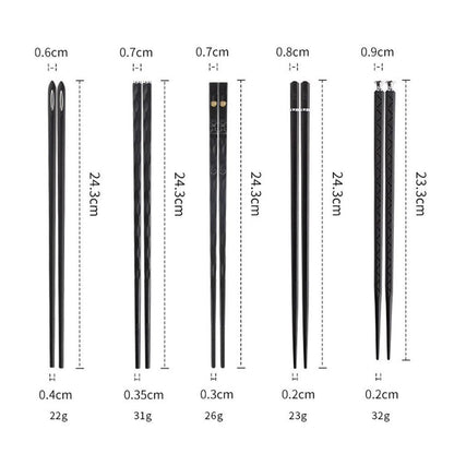 Charly | DineLux – Luxurious Chopstick Set with Refined Designs (5 Pairs)
