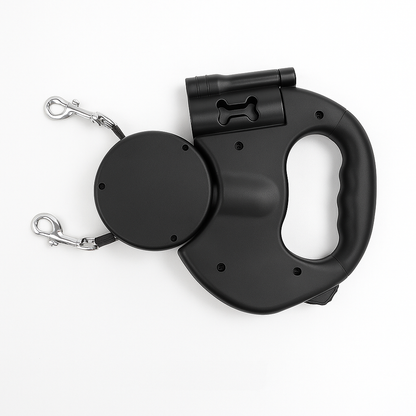 Charly | Dual Retractable Dog Leash with 360° Swivel