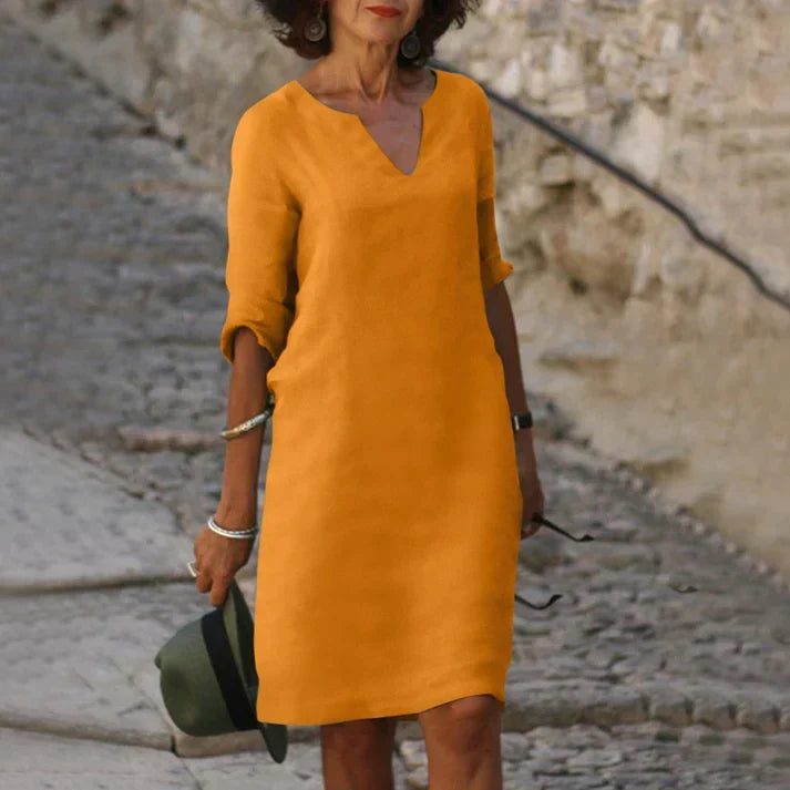 Charly | Elegant Summer Dress with V-Neck