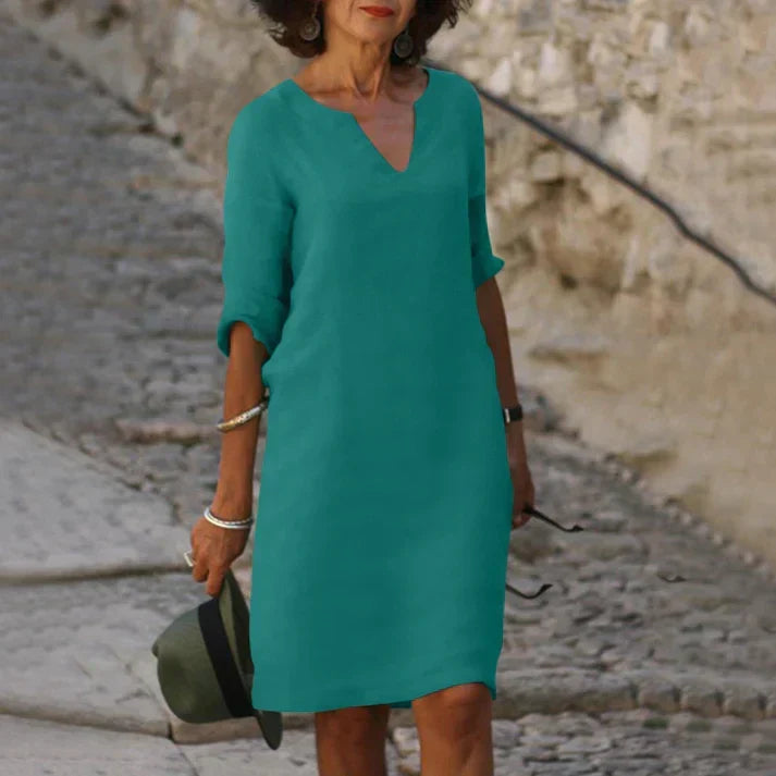 Charly | Elegant Summer Dress with V-Neck