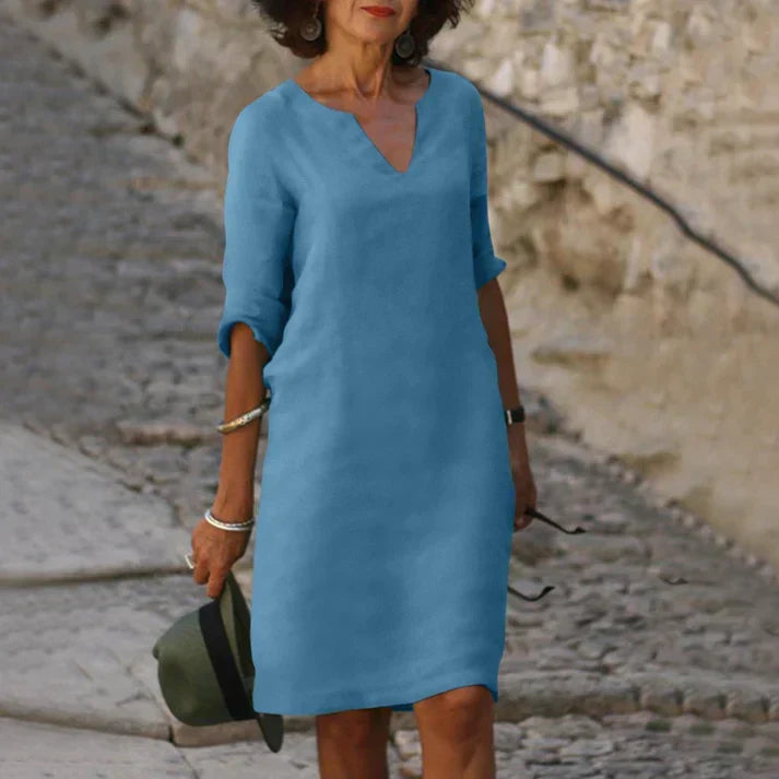 Charly | Elegant Summer Dress with V-Neck