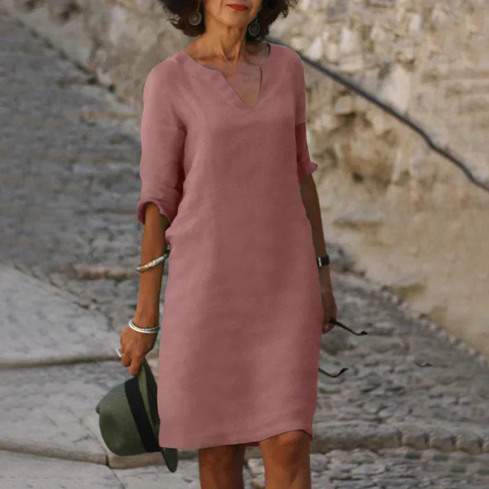 Charly | Elegant Summer Dress with V-Neck