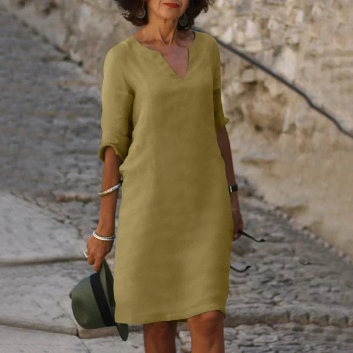 Charly | Elegant Summer Dress with V-Neck