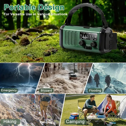Charly | Emergency Radio with Solar, Hand Crank & Power Bank