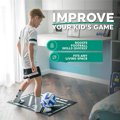 Charly | Football Pro Training Mat | Non-Slip, 2x2m Space for Skill Improvement and Home Training