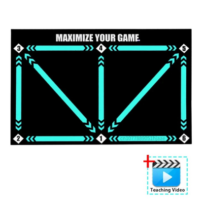 Charly | Football Pro Training Mat | Non-Slip, 2x2m Space for Skill Improvement and Home Training