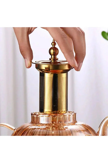 Charly | Glass Teapot with Infuser and Lid for Loose Tea