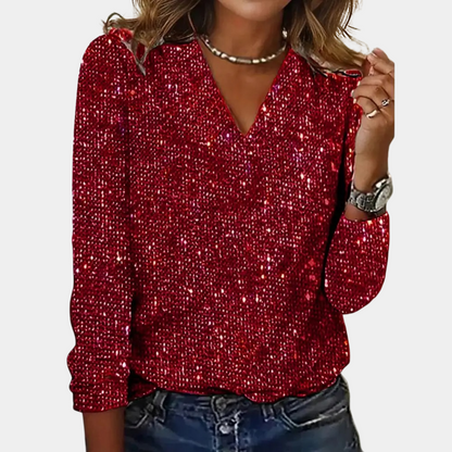 Charly | Glitter Top for Women