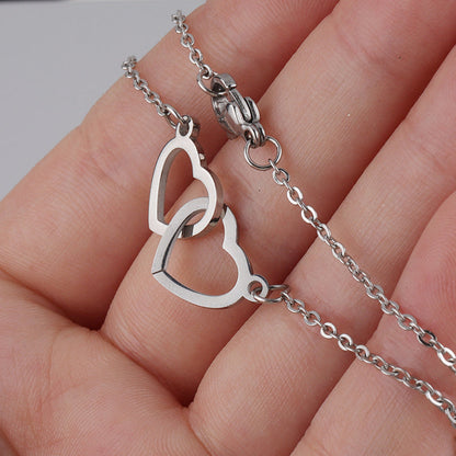 Charly | Heart Necklace with Rotating Rose Gift Box