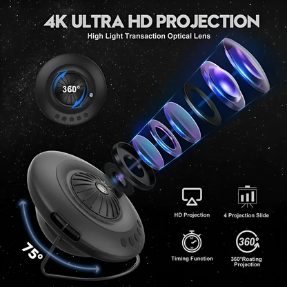 Charly | Kids Galaxy Projector with Planetarium & Starry Night Effects