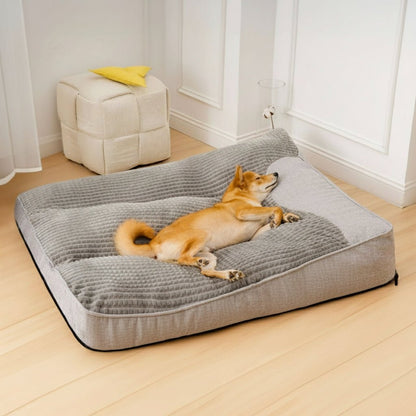 Charly | Large Scratch-Resistant Dog Bed with Orthopedic Back Support