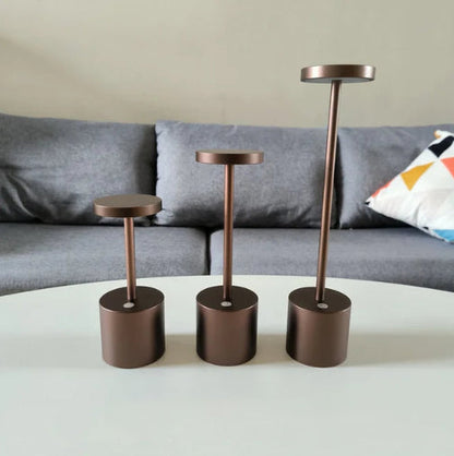 Charly | LumaLite Rechargeable LED Table Lamp | Wireless | Dimmable | Modern Design for Restaurants and Home