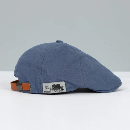 Charly | Men's Adjustable Flat Cap with Leather Strap