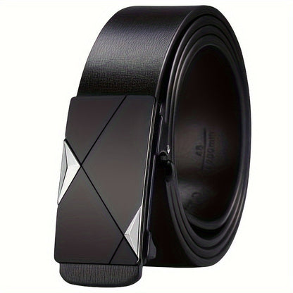 Charly | Men’s genuine leather belt with automatic buckle – Classic adjustable belt for everyday use